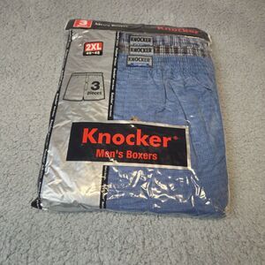 Knockers Men's Plaid Boxer‎ Shorts Knockers Size 2XL Underwear NIP Vintage Y2k